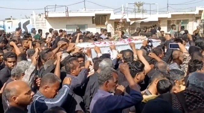 مراسم وداع با پیکر مطهر پاسدار شهید مصطفی ارکاک 