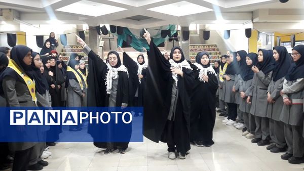 مراسم سوگواری شهید مجاهد سید حسن نصرالله در ناحیه ۷ مشهد