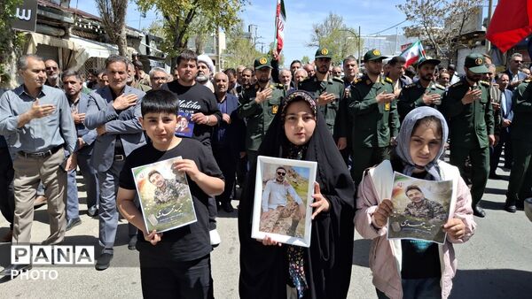مراسم تشییع پیکر پاک سرهنگ پاسدار شهید حمید محمدی