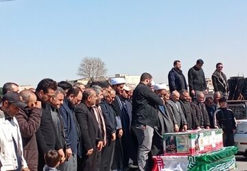 تشییع پیکر شهید مهدی سیدی در شهرک شهید پرور امیریه