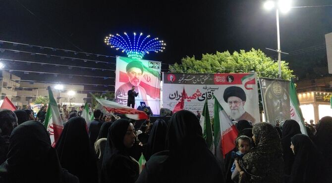 تجدید میثاق مردم با آرمان‌های «امام شهید» در اجتماع شبانه