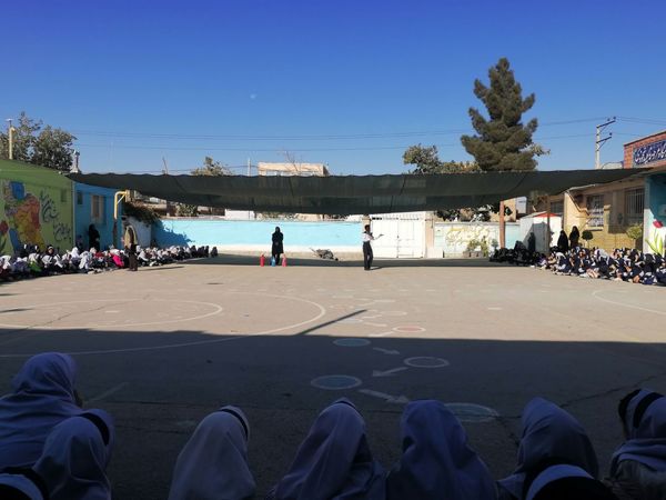 آموزش اطفاء حریق در مدرسه ناهید نخودی