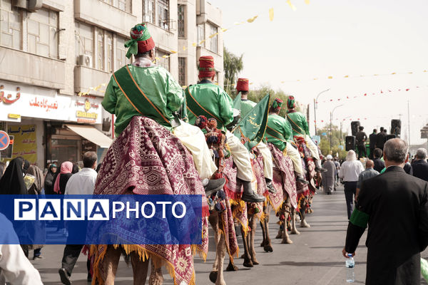 جلوه هایی از کاروان نمادین ورود کریمه اهل بیت به قم