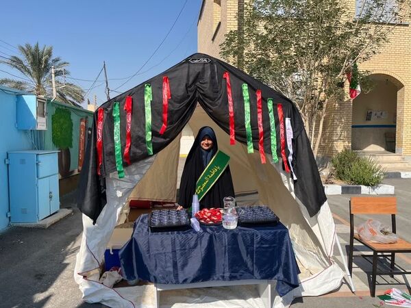 استقبال مدارس دشتی از شهید گمنام