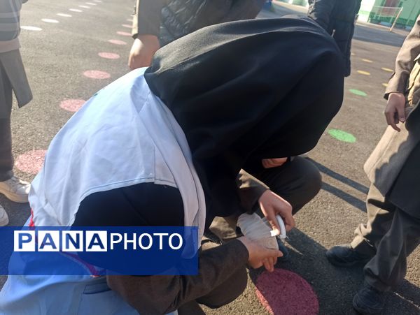 مانور زلزله در شهرستان کاشمر 