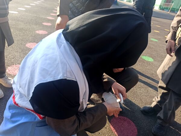 مانور زلزله در شهرستان کاشمر 