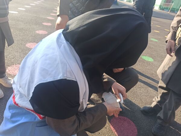 مانور زلزله در شهرستان کاشمر 