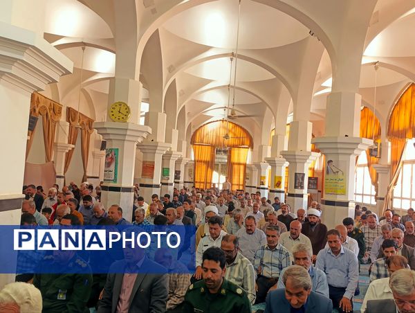 خلیل اباد همگام با ملت ایران فریاد خشم و نصر در نماز جمعه طنین انداز شد