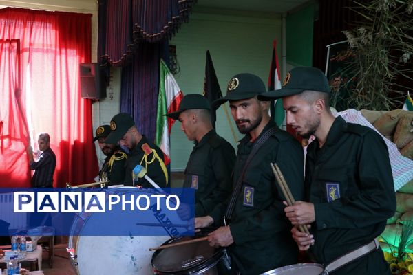 مراسم یادبود شهدای جنگ ۱۲ روزه منطقه ایلخچی 