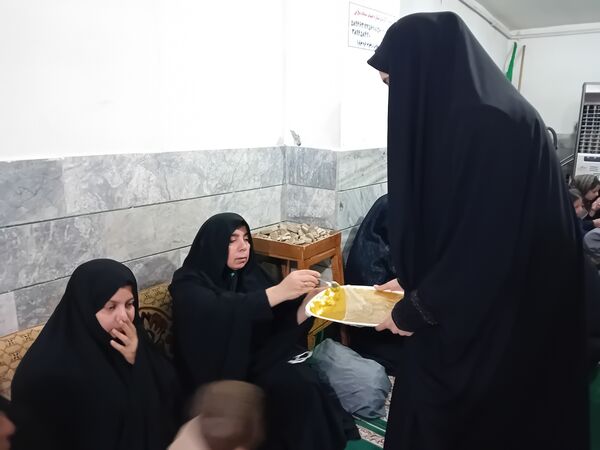 مراسم ایام فاطمیه در مسجد پنج تن آشخانه