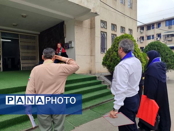 حضور ارزیابان کشوری سازمان دانش‌آموزی در مدارس قائمشهر