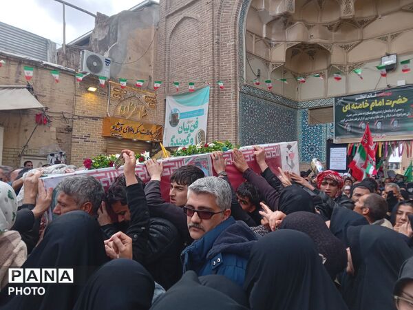 قاب پانا میزبان مراسم تشییع پیکر شهدا نیشابور 