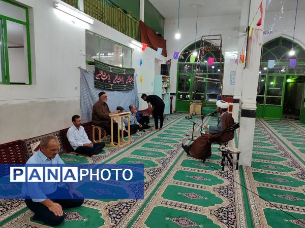 جلسه جهاد تبیین وحماسه های دوران دفاع مقدس در مساجد روستاها و شهرستان خلیل آباد 