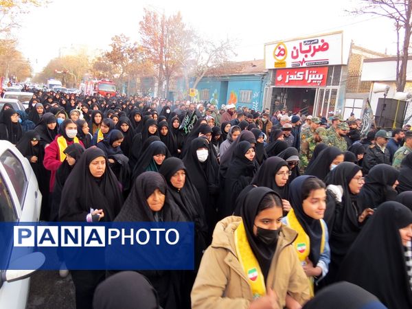 استقبال از شهدای گمنام در شهرستان بجنورد 