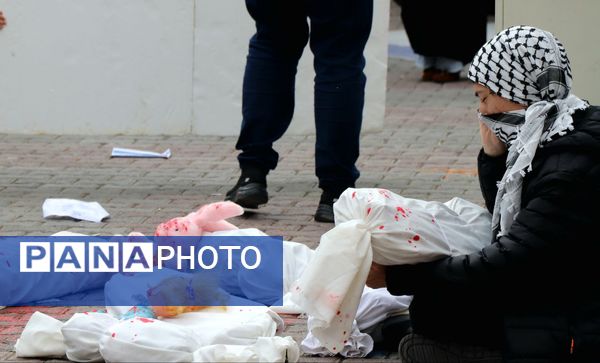 غرش خشم انقلابی دانشجویان دانشگاه آزاد مشهد علیه صهیونیسم و فریاد همبستگی با غزه