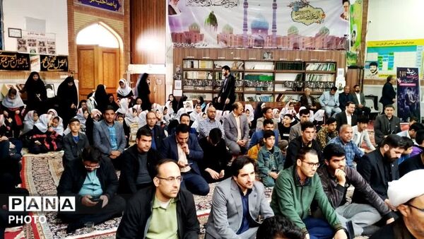 مراسم پرشور چهلمین روز شهادت دانش آموزان مدرسه  شجره طیبه شهر میناب در کلات 