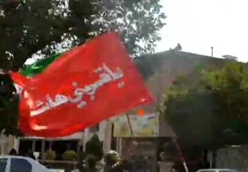 اجتماع عزداران حسینی در روز تاسوعا  