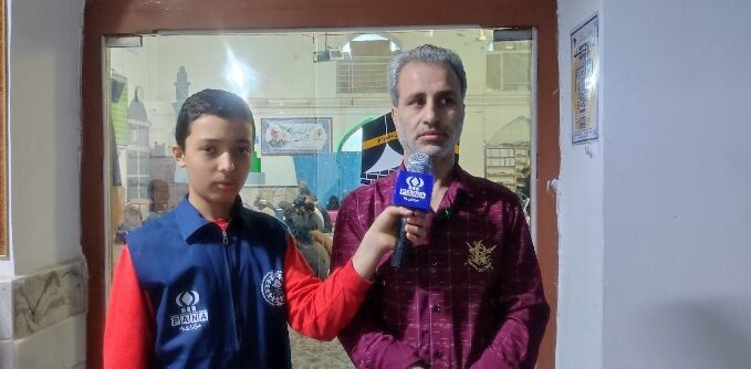 حضور رئیس حوزه علمیه شیروان در جمع معتکفین مسجد جامع شیروان