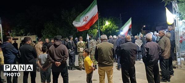 تجدید پیمان مردمان کوی یکن آباد با ایران جان