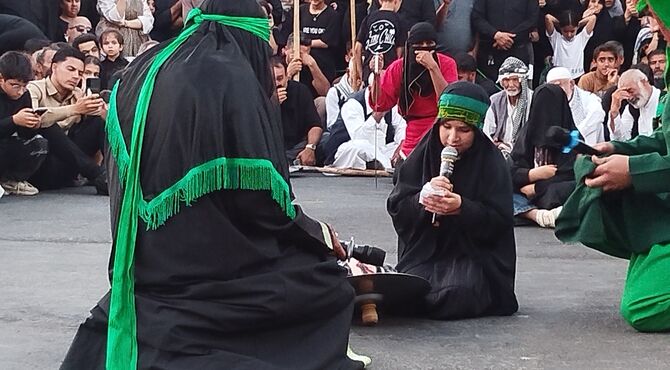 آیین عزاداری محرم در روستای قلعه‌سید