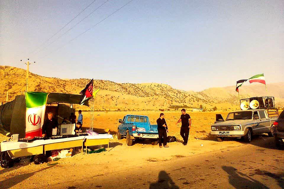 پذیرایی موکب‌ها از جاماندگان اربعین حسینی در شهرستان باشت