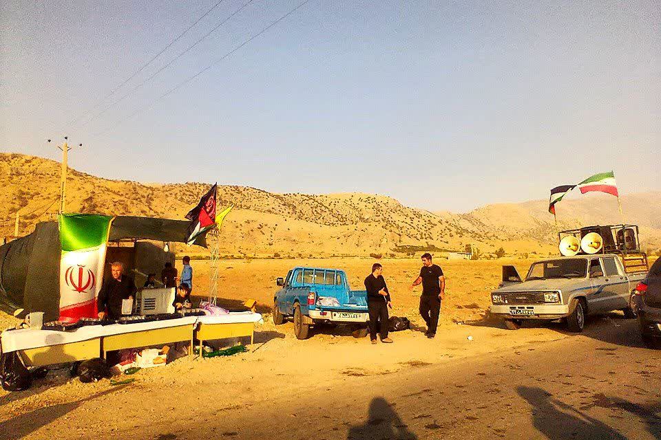 پذیرایی موکب‌ها از جاماندگان اربعین حسینی در شهرستان باشت