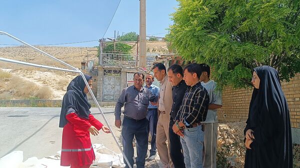 آموزش چادرزنی و برپایی کمپ امدادی به فراگیران هلال احمر در مارگون