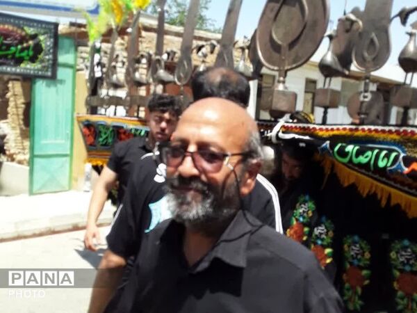 در هشتمین روز ماه محرم طنین نوای یا حسین در کوچه‌های فدافن پیچید
