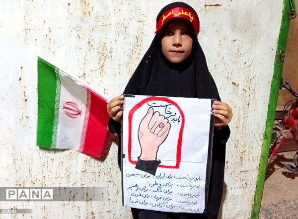 قره‌بوطه؛ جلوه‌ای از همدلی دانش‌آموزان در پویش ملی باید برخاست
