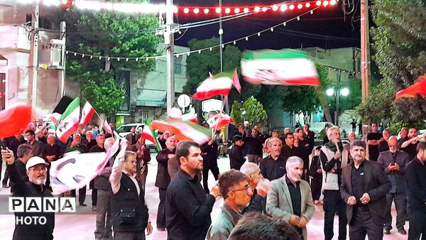 مراسم عزاداری شب های دهه اول محرم در شهرستان درگزین با حضور هیئت عزاداران 
