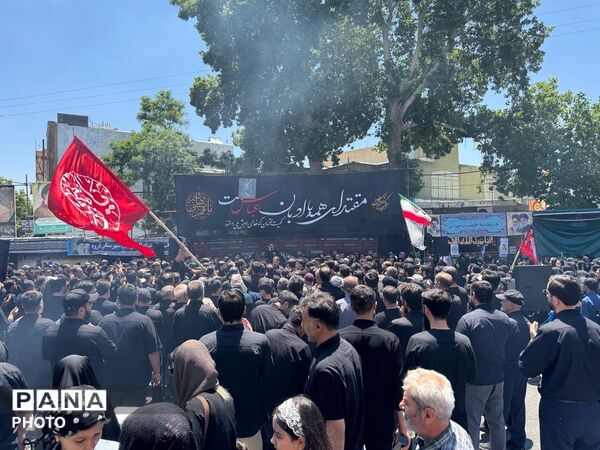 طنین نوای «لبیک یا حسین» در جای‌جای قروه