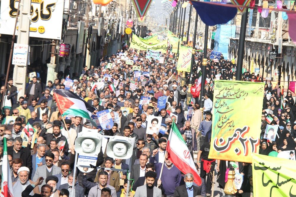 طنین شعار استقلال، آزادی، جمهوری اسلامی در شهرهای مختلف خوزستان