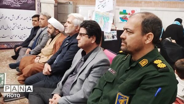 مراسم پرشور چهلمین روز شهادت دانش آموزان مدرسه  شجره طیبه شهر میناب در کلات 