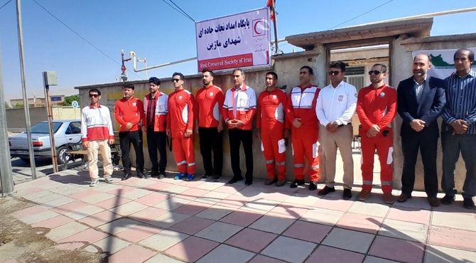 افتتاح ساختمان پایگاه امداد و نجات جاده‌ای شهدای ماژین