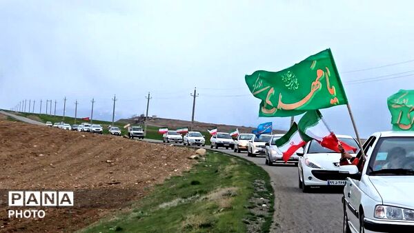 راهپیمایی خودرویی «کنجوران سفلی» به سمت «شان‌آباد» 