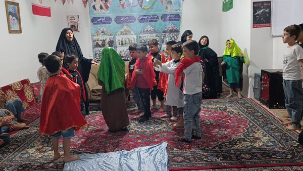 برپایی مهد آدینه نور در مسجد صاحب الزمان آشخانه 