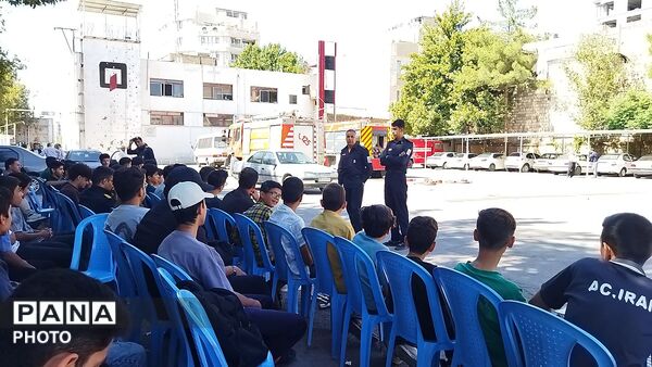 آخرین روز از دوره آموزش آتشنشانی داوطلب ویژه آقایان در نیشابور-۱