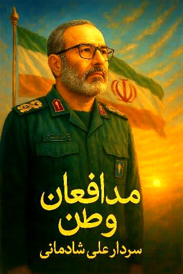 رونمایی از پوستر هنری «مدافعان وطن» با تصویر شهید سپهبد علی شادمانی