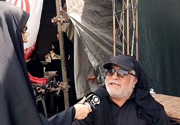 خدمت رسانی موکب اتحادیه کارگری استان قم در مراسم تشییع قائد امت