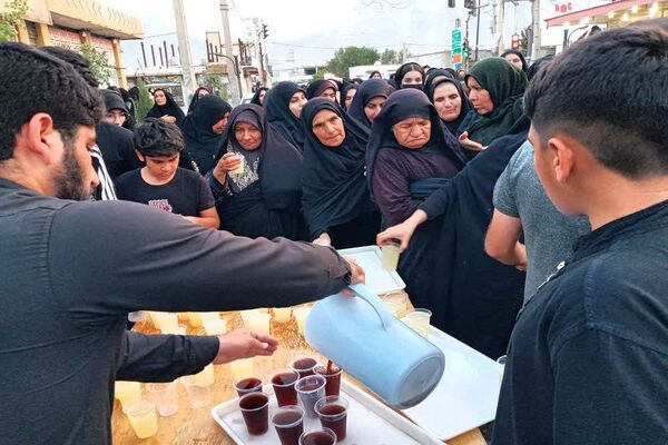 اجتماع عزادارن و سوگواران امام رضا ( ع) در شهرستان باشت