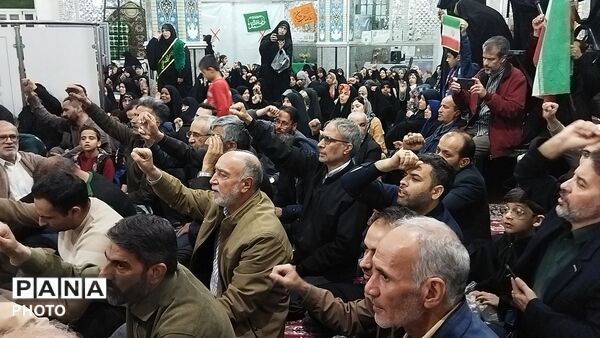 اجتماع بزرگ مردم نیشابور در پی محکومیت حمله رژیم صهیونسیتی و آمریکای جنایتکار به ایران 