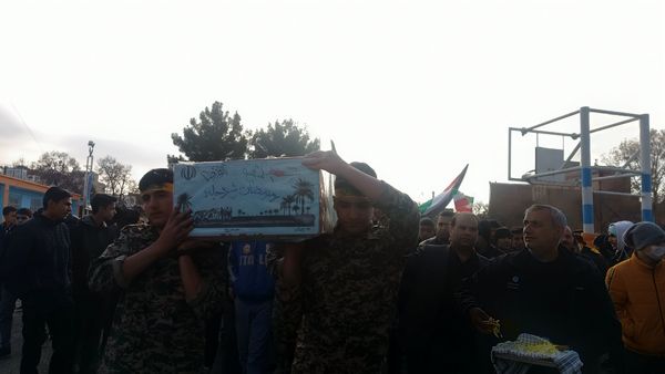 مراسم استقبال از شهید گمنام در دبیرستان شاهد ابوذر غفاری نیشابور 