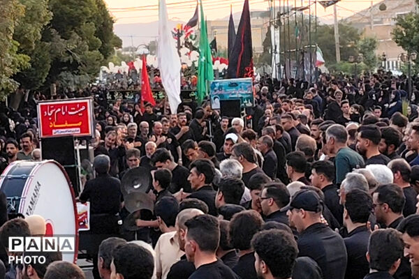 سوگ و ارادت عزاداران حسینی در شهر صغاد