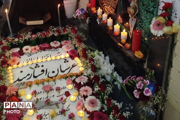 سالگرد شهید عرشیان افشارمند در قاب دوربین خبرنگار پانا