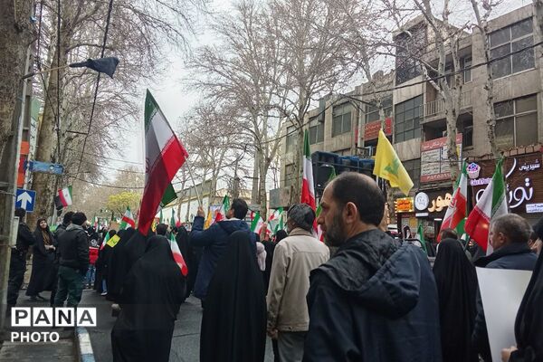 حضور پرشور مردم جسور شهرستان شهریار در راهپیمایی عظیم روز قدس 