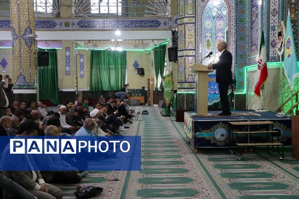  سخنرانی مدیر کل آموزش و پرورش شهرستانهای استان تهران پیش از خطبه‌های نماز عبادی و سیاسی جمعه ورامین به مناسبت هفته بزرگداشت مقام معلم 