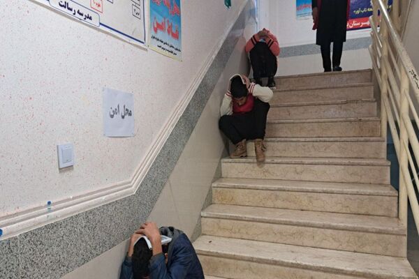 بیست‌وششمین مانور سراسری زلزله در مدرسه قائم آل محمد یاسوج