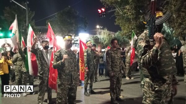 رزمایش «جان‌فدا»؛ نمایش آمادگی مردم نیشابور برای دفاع از کشور