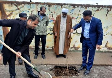 آیین درختکاری در دبیرستان فدک