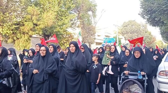 پیاده‌روی جاماندگان اربعین در زرقان
